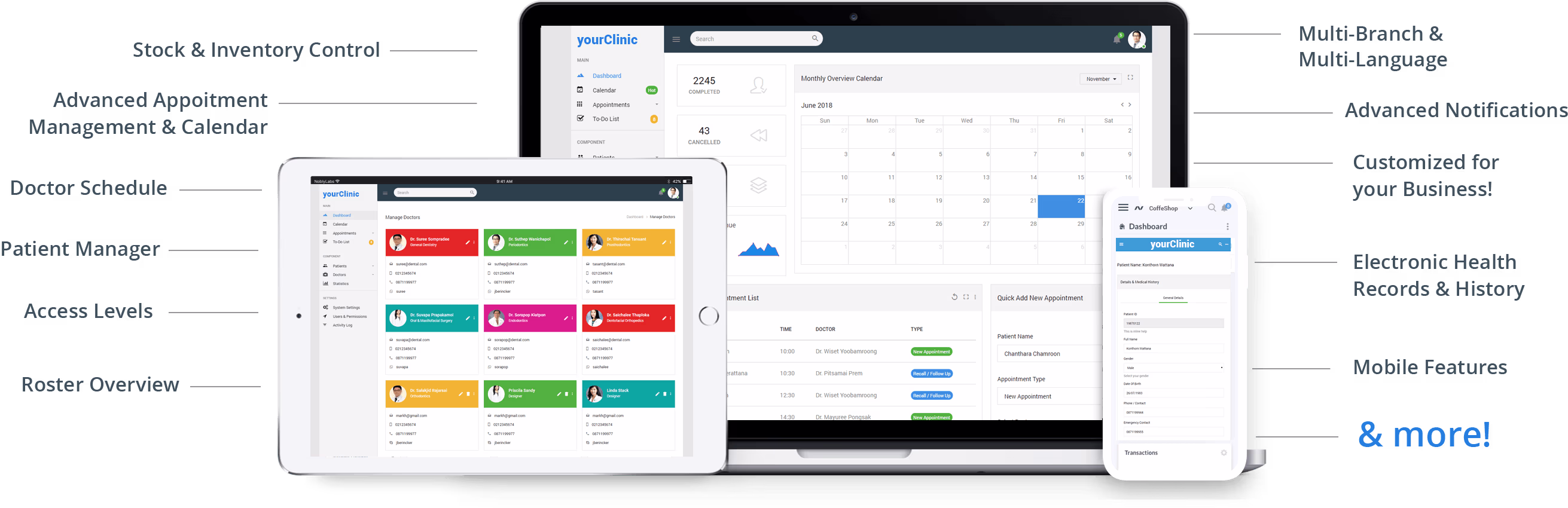 Cloud-based clinic EMR system in Thailand